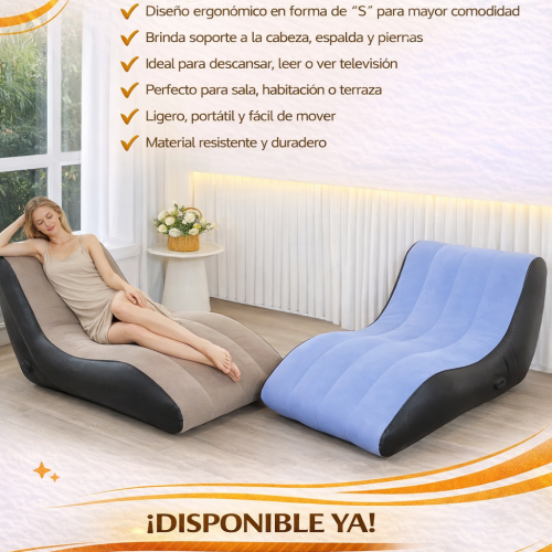 SOFÁ INFLABLE ERGONÓMICO